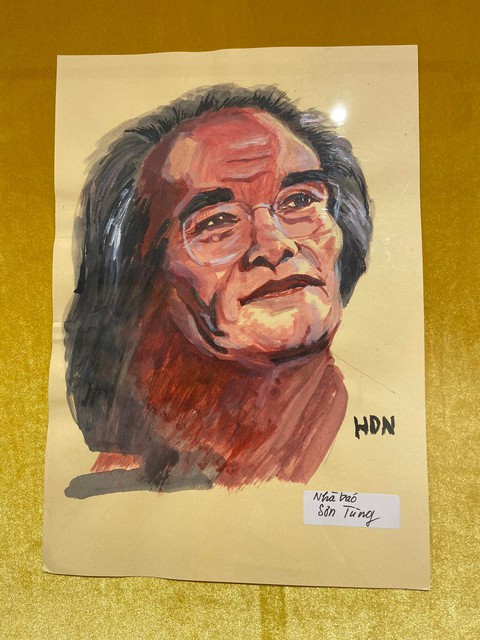 Nhà báo Huỳnh Dũng Nhân ‘liều’ làm triển lãm hội họa về bạn bè, người nổi tiếng - Ảnh 4. Nhà báo Huỳnh Dũng Nhân ‘liều’ làm triển lãm hội họa về bạn bè, người nổi tiếng - Ảnh 4.