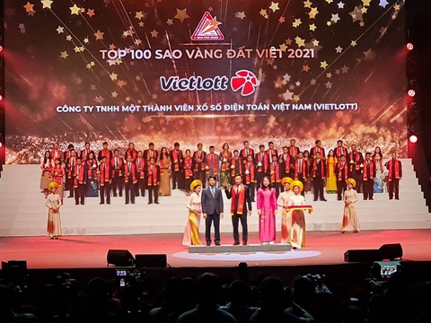 Vietlott đạt giải thưởng Top 100 Sao Vàng Đất Việt - Ảnh 1. Vietlott đạt giải thưởng Top 100 Sao Vàng Đất Việt - Ảnh 1.