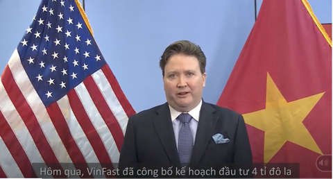 Đại sứ quán Mỹ tại Việt Nam hoan nghênh VinFast đầu tư vào North Carolina - Ảnh 1. Đại sứ quán Mỹ tại Việt Nam hoan nghênh VinFast đầu tư vào North Carolina - Ảnh 1.