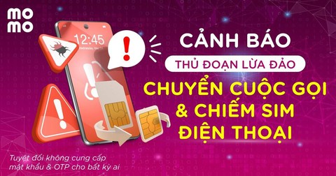Coi chừng thủ đoạn chuyển cuộc gọi, chiếm SIM điện thoại - Ảnh 1. Coi chừng thủ đoạn chuyển cuộc gọi, chiếm SIM điện thoại - Ảnh 1.