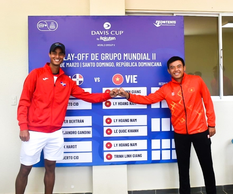 Tuyển Việt Nam ra quân thất bại trước Cộng hòa Dominica ở Davis Cup - Ảnh 2. Tuyển Việt Nam ra quân thất bại trước Cộng hòa Dominica ở Davis Cup - Ảnh 2.