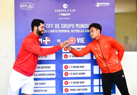 Tuyển Việt Nam ra quân thất bại trước Cộng hòa Dominica ở Davis Cup - Ảnh 1. Tuyển Việt Nam ra quân thất bại trước Cộng hòa Dominica ở Davis Cup - Ảnh 1.
