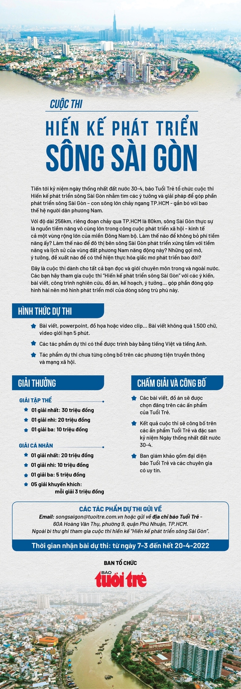 Biểu tượng và khẩu hiệu cho sông Sài Gòn - Ảnh 3. Biểu tượng và khẩu hiệu cho sông Sài Gòn - Ảnh 3.