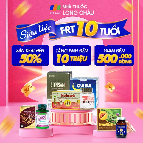 FPT Long Châu tung khuyến mãi khủng giảm đến 50% mừng sinh nhật FPT Retail 10 tuổi - Ảnh 1. FPT Long Châu tung khuyến mãi khủng giảm đến 50% mừng sinh nhật FPT Retail 10 tuổi - Ảnh 1.