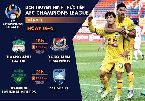Lịch trực tiếp AFC Champions League: Hoàng Anh Gia Lai - Yokohama Marinos - Ảnh 1. Lịch trực tiếp AFC Champions League: Hoàng Anh Gia Lai - Yokohama Marinos - Ảnh 1.