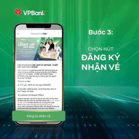 Cách săn vé miễn phí xem đại nhạc hội Light Up Viet Nam - Ảnh 4. Cách săn vé miễn phí xem đại nhạc hội Light Up Viet Nam - Ảnh 4.