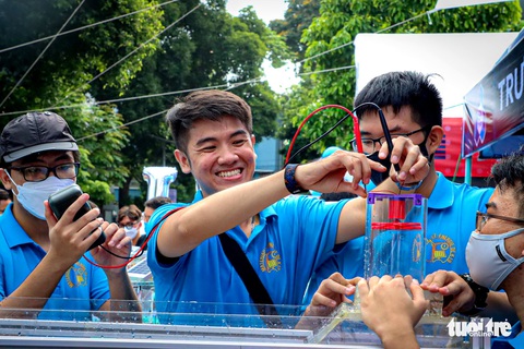 Nhiều trải nghiệm độc, lạ tại Ngày hội tư vấn tuyển sinh đang diễn ra ở TP.HCM - Ảnh 12. Nhiều trải nghiệm độc, lạ tại Ngày hội tư vấn tuyển sinh đang diễn ra ở TP.HCM - Ảnh 12.