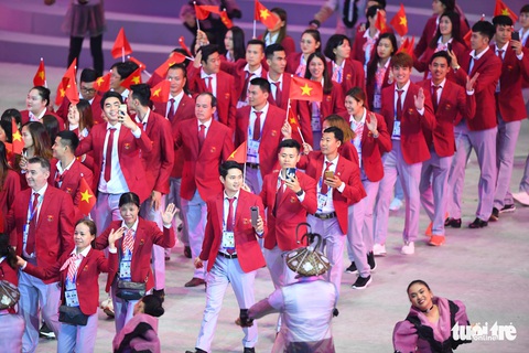 Đoàn thể thao Việt Nam tham dự SEA Games 31 với lực lượng hùng hậu nhất - Ảnh 1. Đoàn thể thao Việt Nam tham dự SEA Games 31 với lực lượng hùng hậu nhất - Ảnh 1.