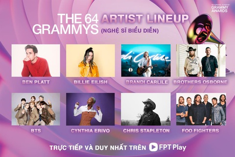 FPT Play phát sóng trực tiếp lễ trao giải GRAMMY 2022 - Ảnh 5. FPT Play phát sóng trực tiếp lễ trao giải GRAMMY 2022 - Ảnh 5.