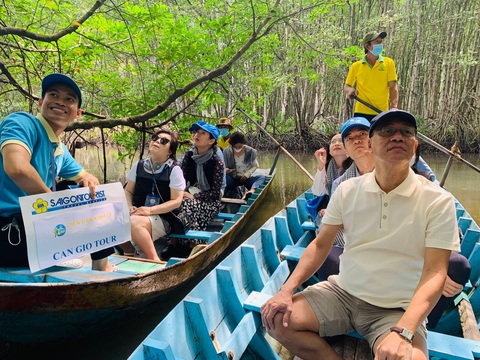 Lữ hành Saigontourist tổ chức tour Cần Giờ, Củ Chi cho đoàn khách quốc tế - Ảnh 2. Lữ hành Saigontourist tổ chức tour Cần Giờ, Củ Chi cho đoàn khách quốc tế - Ảnh 2.