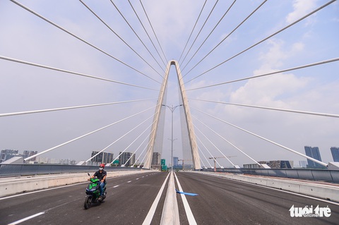 Ngày 28-4, cầu Thủ Thiêm 2 sẽ nối nhịp - Ảnh 5. Ngày 28-4, cầu Thủ Thiêm 2 sẽ nối nhịp - Ảnh 5.