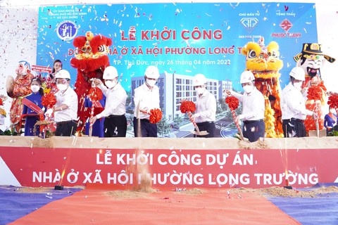 Khởi công dự án 600 căn nhà ở xã hội - Ảnh 1. Khởi công dự án 600 căn nhà ở xã hội - Ảnh 1.