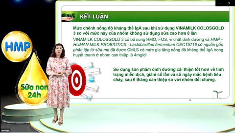 Hội thảo khoa học về tăng cường miễn dịch cho trẻ từ sữa non và lợi khuẩn HMP - Ảnh 3. Hội thảo khoa học về tăng cường miễn dịch cho trẻ từ sữa non và lợi khuẩn HMP - Ảnh 3.