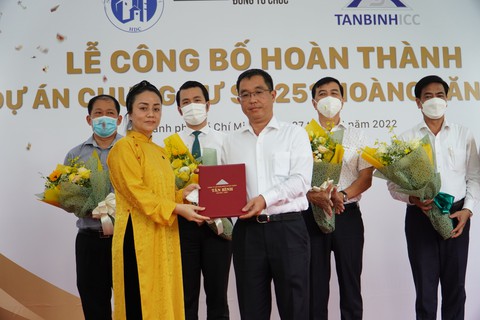 Hoàn thành 52 căn hộ tái định cư tại chung cư 251 Hoàng Văn Thụ, TP.HCM - Ảnh 1. Hoàn thành 52 căn hộ tái định cư tại chung cư 251 Hoàng Văn Thụ, TP.HCM - Ảnh 1.