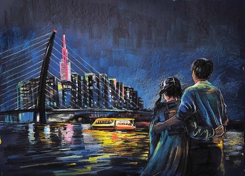 Lê Sa Long: Người yêu sông bằng cây cọ - Ảnh 3. Lê Sa Long: Người yêu sông bằng cây cọ - Ảnh 3.
