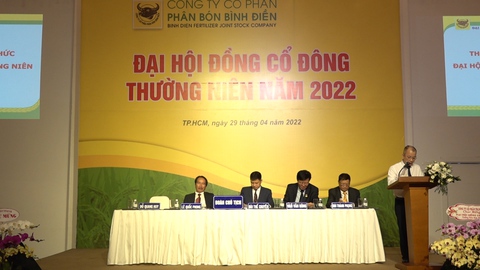 Đại hội đồng cổ đông Công ty phân bón Bình Điền 2022: Vượt khó vươn lên từ đại dịch - Ảnh 2. Đại hội đồng cổ đông Công ty phân bón Bình Điền 2022: Vượt khó vươn lên từ đại dịch - Ảnh 2.