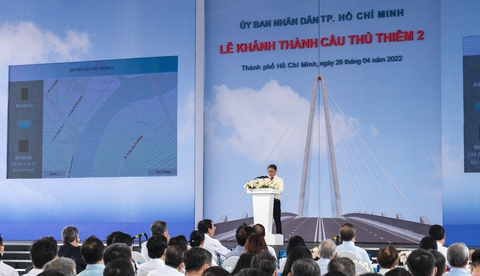 Cầu Thủ Thiêm 2 đưa vào hoạt động sau 7 năm chờ đợi - Ảnh 4. Cầu Thủ Thiêm 2 đưa vào hoạt động sau 7 năm chờ đợi - Ảnh 4.