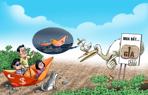Hù tiền mất giá để... bán đất - Ảnh 1. Hù tiền mất giá để... bán đất - Ảnh 1.