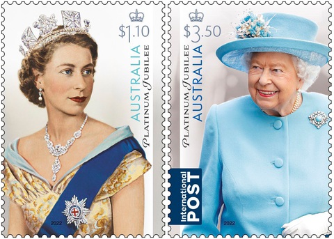 Australia phát hành tem kỷ niệm 70 năm trị vì của Nữ hoàng Elizabeth II - Ảnh 1. Australia phát hành tem kỷ niệm 70 năm trị vì của Nữ hoàng Elizabeth II - Ảnh 1.