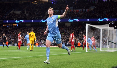 De Bruyne giúp Man City đánh bại Atletico Madrid - Ảnh 1. De Bruyne giúp Man City đánh bại Atletico Madrid - Ảnh 1.