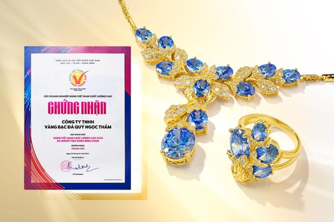 Ngọc Thẩm Jewelry tiếp tục được vinh danh Hàng Việt Nam chất lượng cao 2022 - Ảnh 3. Ngọc Thẩm Jewelry tiếp tục được vinh danh Hàng Việt Nam chất lượng cao 2022 - Ảnh 3.