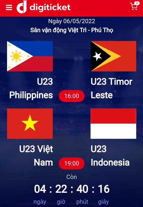 Vật vã mua vé online xem U23 Việt Nam tại SEA Games 31 - Ảnh 1. Vật vã mua vé online xem U23 Việt Nam tại SEA Games 31 - Ảnh 1.
