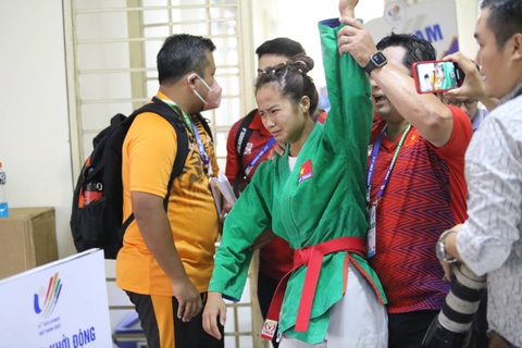 Kurash và bóng ném bãi biển đoạt 5 huy chương vàng cho Việt Nam trong ngày 10-5 - Ảnh 11. Kurash và bóng ném bãi biển đoạt 5 huy chương vàng cho Việt Nam trong ngày 10-5 - Ảnh 11.