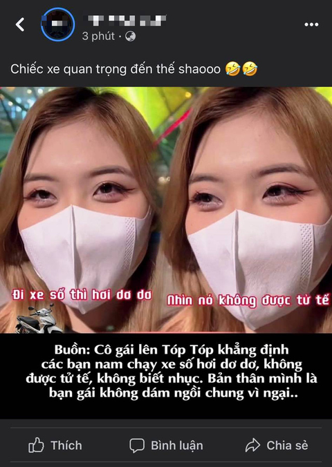 Cô gái trong clip ‘đi xe số thì hơi dơ dơ’ báo công an vì cho rằng bị cắt ghép lời nói - Ảnh 1. Cô gái trong clip ‘đi xe số thì hơi dơ dơ’ báo công an vì cho rằng bị cắt ghép lời nói - Ảnh 1.