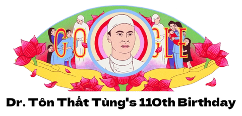 Google Doodle tôn vinh giáo sư Tôn Thất Tùng - Ảnh 1. Google Doodle tôn vinh giáo sư Tôn Thất Tùng - Ảnh 1.
