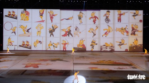 Hàng nghìn nghệ sĩ cùng ánh sáng hiện đại trong buổi tổng duyệt lễ khai mạc SEA Games 31 - Ảnh 8. Hàng nghìn nghệ sĩ cùng ánh sáng hiện đại trong buổi tổng duyệt lễ khai mạc SEA Games 31 - Ảnh 8.