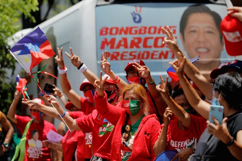 Bầu cử tổng thống Philippines: Ông Ferdinand Marcos Jr tuyên bố chiến thắng - Ảnh 1. Bầu cử tổng thống Philippines: Ông Ferdinand Marcos Jr tuyên bố chiến thắng - Ảnh 1.
