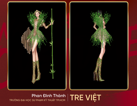 Bánh tráng, chiếu Cà Mau, ve chai... vô thiết kế trang phục dân tộc Hoa hậu hoàn vũ Việt Nam 2022 - Ảnh 3. Bánh tráng, chiếu Cà Mau, ve chai... vô thiết kế trang phục dân tộc Hoa hậu hoàn vũ Việt Nam 2022 - Ảnh 3.