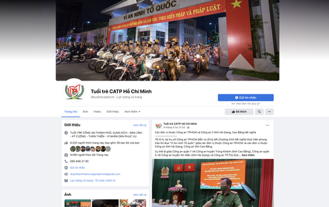 Công an TP.HCM tương tác với người dân qua Facebook, Zalo - Ảnh 1. Công an TP.HCM tương tác với người dân qua Facebook, Zalo - Ảnh 1.