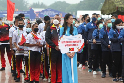 Thượng cờ các đoàn thể thao tham dự SEA Games 31 - Ảnh 4. Thượng cờ các đoàn thể thao tham dự SEA Games 31 - Ảnh 4.