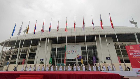 Thượng cờ các đoàn thể thao tham dự SEA Games 31 - Ảnh 6. Thượng cờ các đoàn thể thao tham dự SEA Games 31 - Ảnh 6.