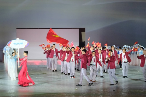 SEA Games 31 khai mạc bằng bữa tiệc âm thanh và ánh sáng hoành tráng - Ảnh 14. SEA Games 31 khai mạc bằng bữa tiệc âm thanh và ánh sáng hoành tráng - Ảnh 14.