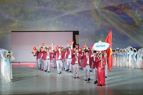 SEA Games 31 khai mạc bằng bữa tiệc âm thanh và ánh sáng hoành tráng - Ảnh 13. SEA Games 31 khai mạc bằng bữa tiệc âm thanh và ánh sáng hoành tráng - Ảnh 13.