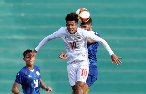 Hàng thủ U23 Myanmar không rắn như Philippines - Ảnh 2. Hàng thủ U23 Myanmar không rắn như Philippines - Ảnh 2.