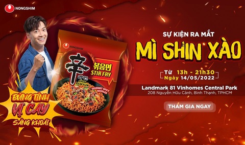 Nongshim Hàn Quốc ra mắt Mì Shin Xào tại Việt Nam - Ảnh 1. Nongshim Hàn Quốc ra mắt Mì Shin Xào tại Việt Nam - Ảnh 1.