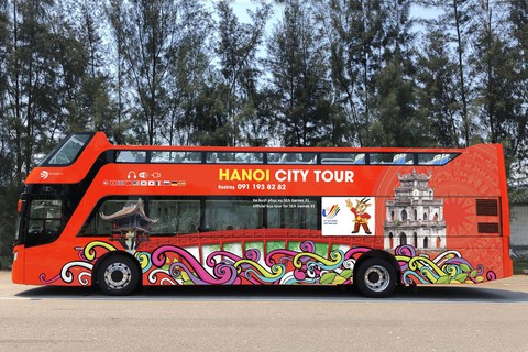 Hà Nội miễn phí vé xe buýt du lịch 2 tầng cho đại biểu tham dự SEA Games 31 - Ảnh 2. Hà Nội miễn phí vé xe buýt du lịch 2 tầng cho đại biểu tham dự SEA Games 31 - Ảnh 2.