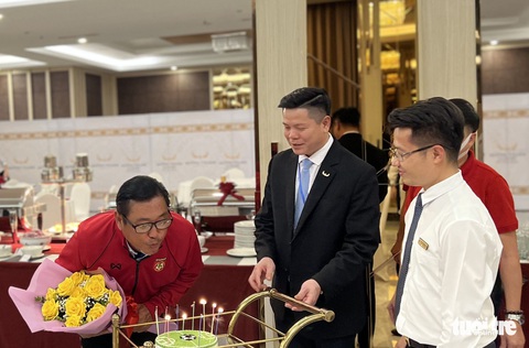 Sinh nhật đáng nhớ của các cầu thủ dự SEA Games 31 - Ảnh 4. Sinh nhật đáng nhớ của các cầu thủ dự SEA Games 31 - Ảnh 4.