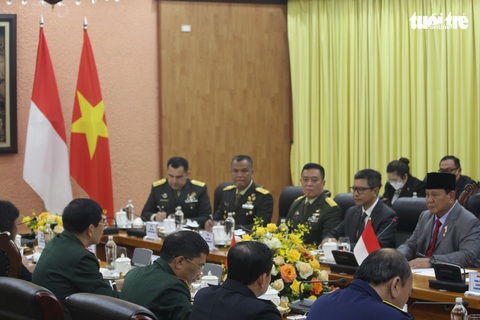 Bộ trưởng Bộ Quốc phòng Indonesia thăm chính thức Việt Nam - Ảnh 2. Bộ trưởng Bộ Quốc phòng Indonesia thăm chính thức Việt Nam - Ảnh 2.