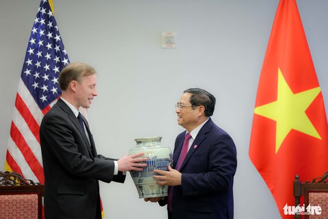 Thủ tướng Chính phủ Phạm Minh Chính tiếp Cố vấn an ninh quốc gia Mỹ Jake Sullivan - Ảnh 2. Thủ tướng Chính phủ Phạm Minh Chính tiếp Cố vấn an ninh quốc gia Mỹ Jake Sullivan - Ảnh 2.