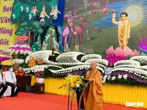 Hàng ngàn tăng ni, Phật tử dự Đại lễ Phật đản tại Việt Nam Quốc Tự - Ảnh 1. Hàng ngàn tăng ni, Phật tử dự Đại lễ Phật đản tại Việt Nam Quốc Tự - Ảnh 1.