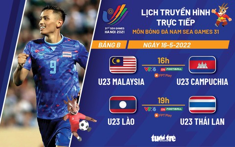Lịch trực tiếp bóng đá nam SEA Games 31: U23 Thái Lan hay Malaysia là đối thủ của Việt Nam? - Ảnh 1. Lịch trực tiếp bóng đá nam SEA Games 31: U23 Thái Lan hay Malaysia là đối thủ của Việt Nam? - Ảnh 1.