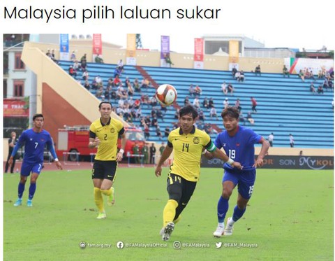 Báo Malaysia tức tối vì U23 Malaysia rơi vào cửa khó khi gặp Việt Nam ở bán kết - Ảnh 1. Báo Malaysia tức tối vì U23 Malaysia rơi vào cửa khó khi gặp Việt Nam ở bán kết - Ảnh 1.