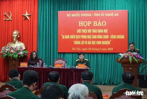 Hội thảo khoa học ‘50 năm chiến dịch phòng ngự Cánh Đồng Chum - Xiêng Khoảng’ sẽ tổ chức tại Nghệ An - Ảnh 1. Hội thảo khoa học ‘50 năm chiến dịch phòng ngự Cánh Đồng Chum - Xiêng Khoảng’ sẽ tổ chức tại Nghệ An - Ảnh 1.