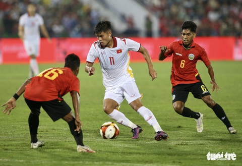 U23 VIỆT NAM - U23 TIMOR LESTE 2-0: Chưa thật an lòng - Ảnh 1. U23 VIỆT NAM - U23 TIMOR LESTE 2-0: Chưa thật an lòng - Ảnh 1.