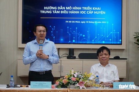 TP.HCM đặt mục tiêu năm 2022 mỗi quận huyện kết nối đồng bộ dữ liệu với TP - Ảnh 1. TP.HCM đặt mục tiêu năm 2022 mỗi quận huyện kết nối đồng bộ dữ liệu với TP - Ảnh 1.