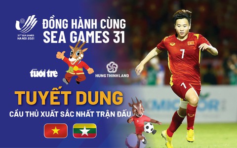 Tuyết Dung xuất sắc nhất trận nữ Việt Nam thắng Myanmar - Ảnh 1. Tuyết Dung xuất sắc nhất trận nữ Việt Nam thắng Myanmar - Ảnh 1.